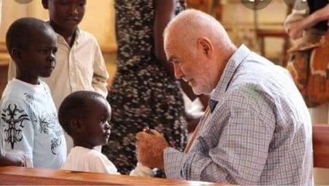 Brother Elio Croce during his years of service in Uganda