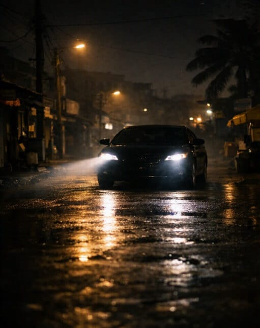 The men in the black car