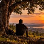Solitude poem by Davis Ndyomugabe about nature and inner peace