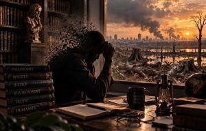 Death of the Philosopher poem by Davis Ndyomugabe about independent thought and society
