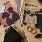 Editorial collage representing love and marriage in a poem by Nalubega Victoria