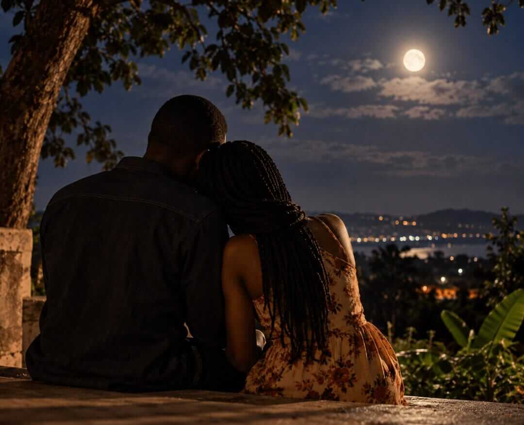 KISSING UNDER THE MOON