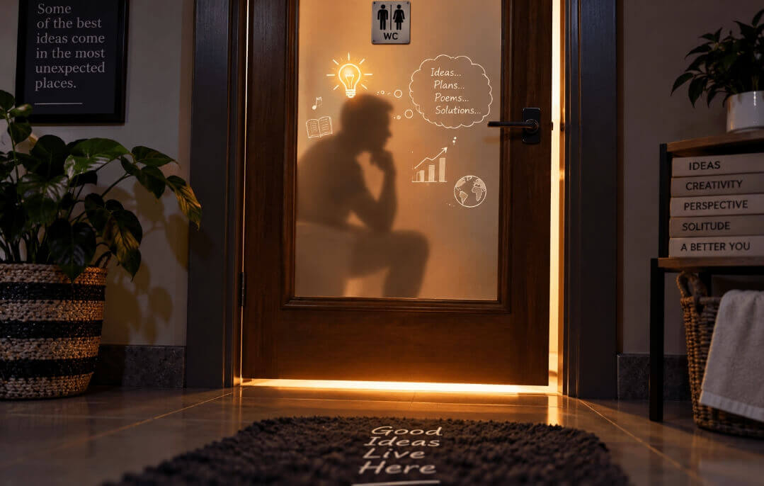 In the Loo humorous poem by Davis Ndyomugabe about creativity and solitude