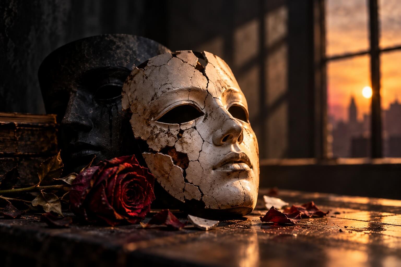 Behind the coded mask