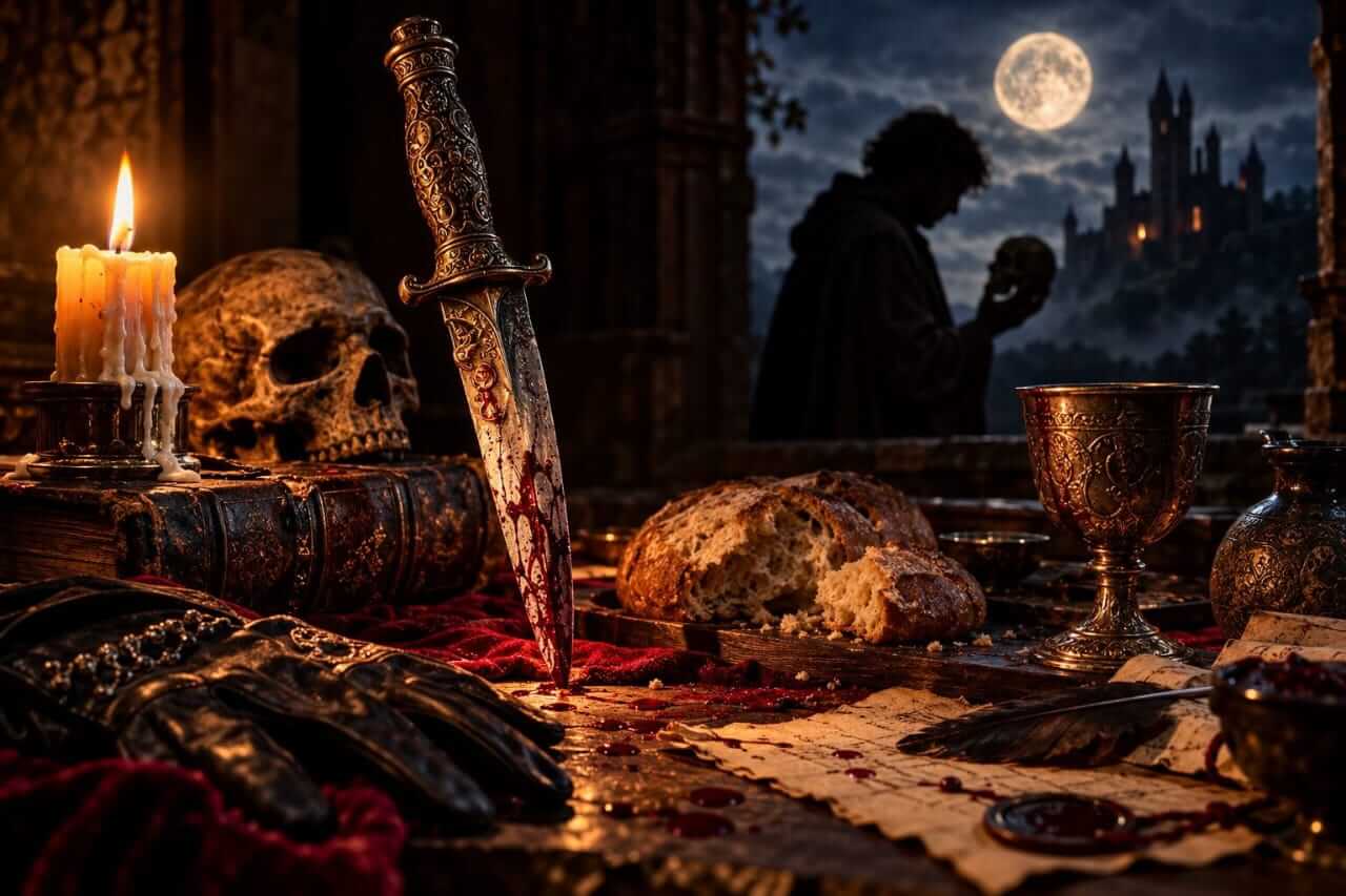 The blade of a knife